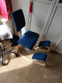 Sedia ergonomica Varier con schienale