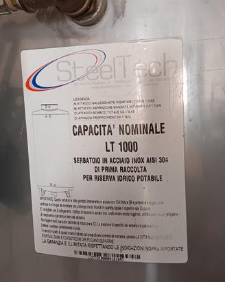 serbatoio acqua potabile 