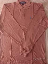 Polo Ralph Lauren-Small-Manica Lunga-Rosa Antico