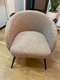 Poltroncina bouclé teddy – super cute