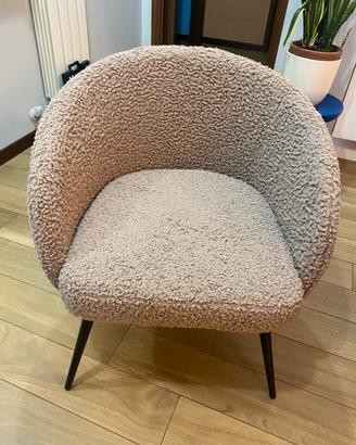 Poltroncina bouclé teddy – super cute