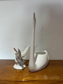 Decorazioni in ceramica bianca