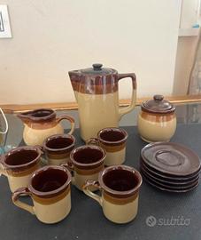 Servizio da té/ caffé marrone
