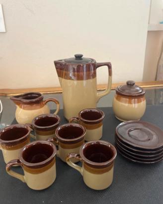 Servizio da té/ caffé marrone