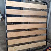 Rete Matrimoniale doghe in legno larghe