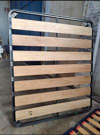 Rete Matrimoniale doghe in legno larghe