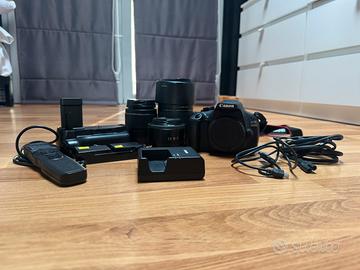 Canon EOS 1200D + 3 obiettivi e accessori foto