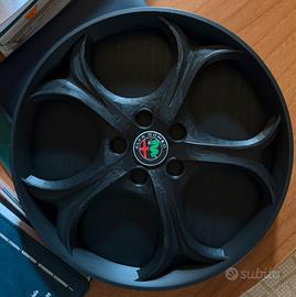 Vassoio portaoggetti design cerchio Alfa Romeo