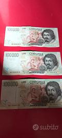 banconote da 100mila lire originali 10€ l una