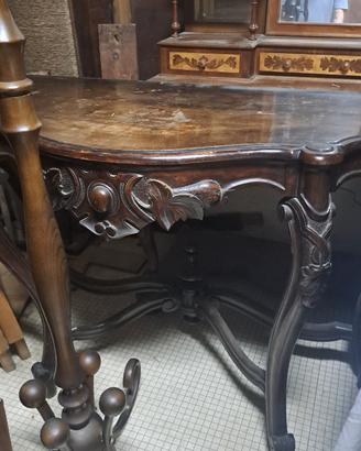   consolle in noce dell'800