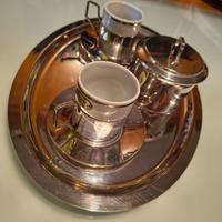 Set Caffè Tête-à-tête Argentato - Arca / Tognana /
