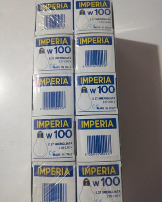 Lotto 10 lampadine standard 100W E27  smerigliate