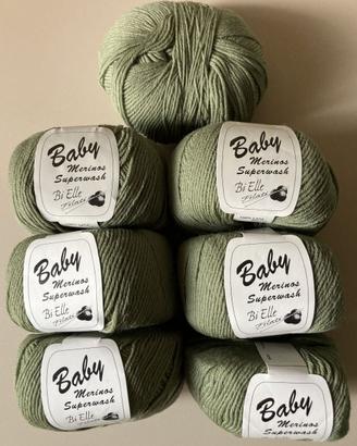 7 gomitoli lana Baby Merinos 50 gr lavoro maglia