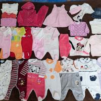 Lotto vestiti neonata 1-3 mesi
