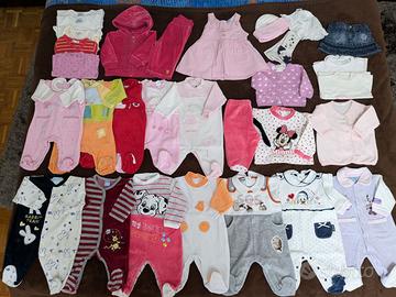 Lotto vestiti neonata 1-3 mesi