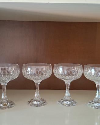 sei coppe cristallo vintage 
