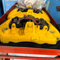 PINZE ANT. BREMBO CARBO + PASTIGLIE STELVIO/GIULIA