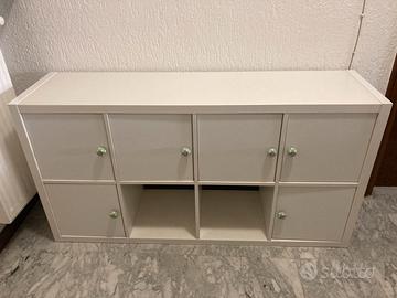 Mobile IKEA bianco 8 vani, 6 con anta