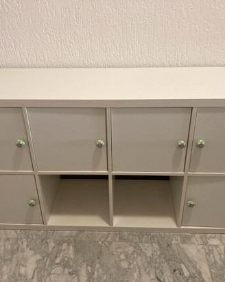 Mobile IKEA bianco 8 vani, 6 con anta