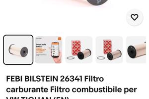 Filtro carburante FEBI BILSTEIN 26341 