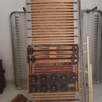 letto per degenza a doghe con supporti mobili