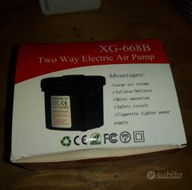 Pompa per gonfiabili tipo sup o canotti ciambelle 