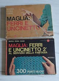 Maglia: ferri e uncinetto libri vintage
