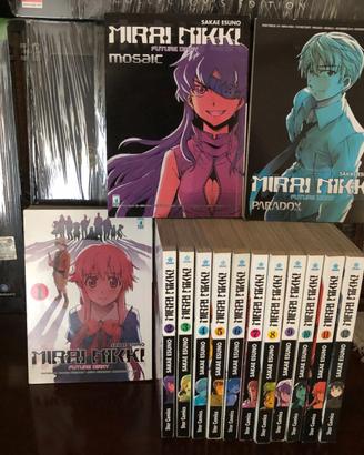 Mirai Nikki Manga Completo 1-12 + Paradox & Mosaic