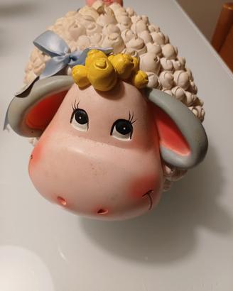 Salvadanaio Pecora molto decorativo come nuovo