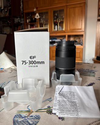 Canon Teleobiettivo Zoom, EF 75-300 mm f/4-5.6 III