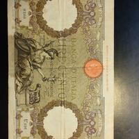 Banconota 100 Lire Capranesi 1937 Azzolini Urbini