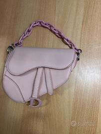 Borsa Dior rosa pastello