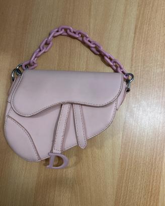 Borsa Dior rosa pastello