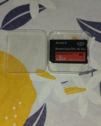 MEMORY STICK PRO DUE 8 GB SONY  PER PSP 