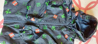 Giacca vento-pioggia Minecreft taglia 8 anni