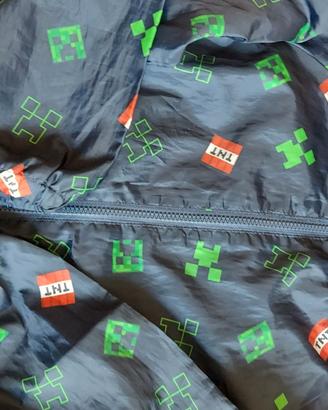 Giacca vento-pioggia Minecreft taglia 8 anni