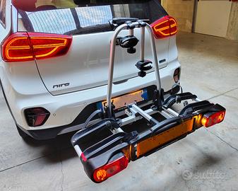 Portabici RIBALTABILE per gancio traino auto