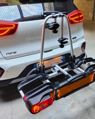 Portabici RIBALTABILE per gancio traino auto