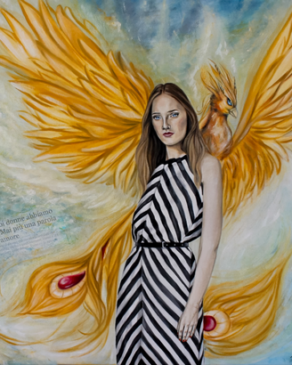 Quadro arte contemporanea "LA FENICE"