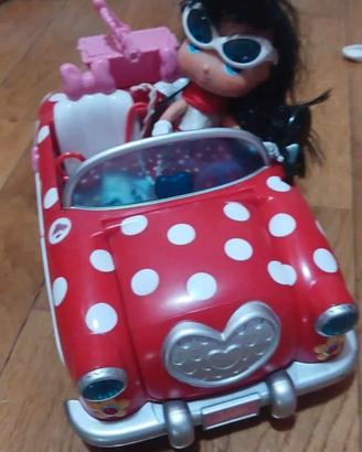 Macchinina Minnie con bambola ed accessori