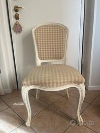 Sedie imbottite shabby chic