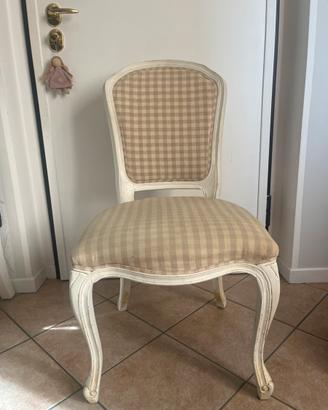 Sedie imbottite shabby chic