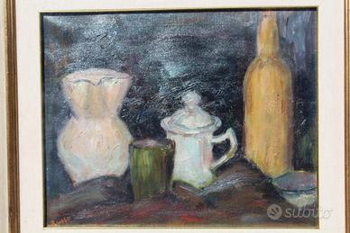 DIPINTO OLIO SU TELA "NATURA MORTA"