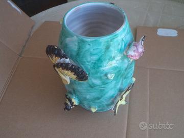 VASO CERAMICA STILE MARINO VINTAGE ANNI '70