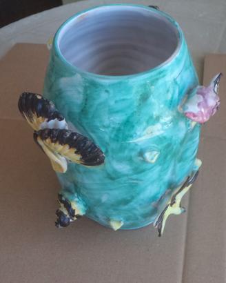 VASO CERAMICA STILE MARINO VINTAGE ANNI '70