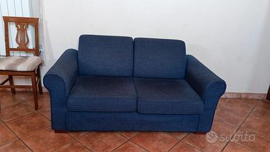 Divano blu 2 posti
