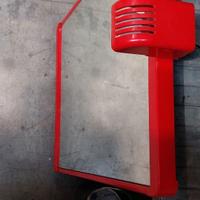 Specchio Vintage METALPLASTICA LUCCA Rosso - PERFE