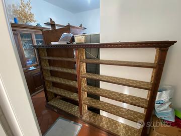 Libreria legno bassa