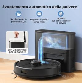 robot aspirapolvere e lavapavimenti