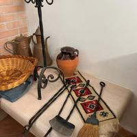 set camino in ferro battuto